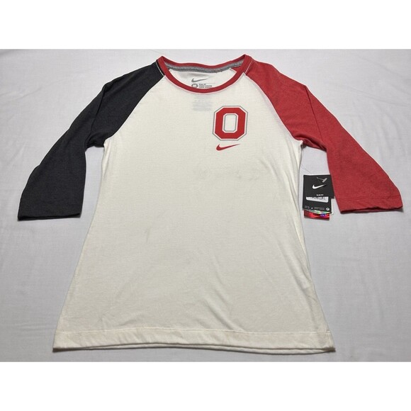 Ohio State Buckeyes Nike 3/4 Sleeve Shirt Medium Size Medium Pullover NWT *READ - Picture 1 of 10